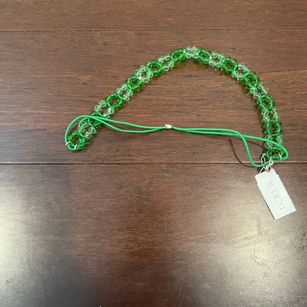 nwt jCrew Green Beaded headband